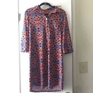 Bright Dress with Collar - Tracy Negoshian